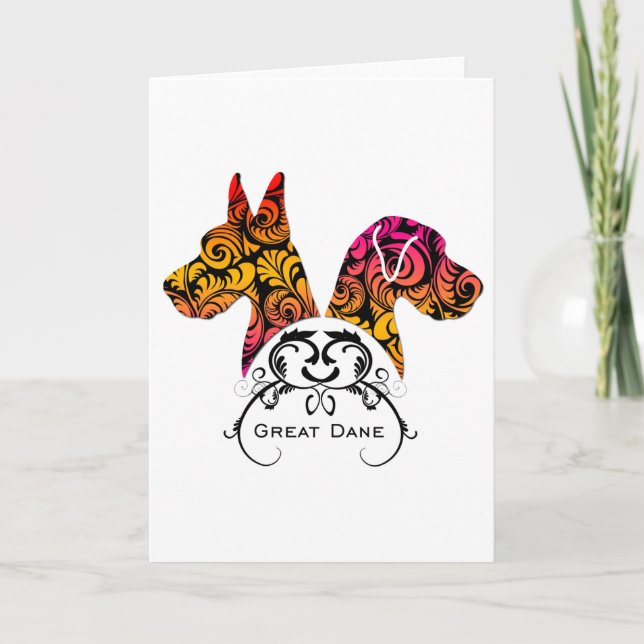 Cartão Elegant Danes (Frente)