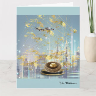 Cartão Elegant Easter Folded Greeting Card