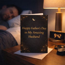 Cartão Elegant Father’s Day Card for Husband from Wife