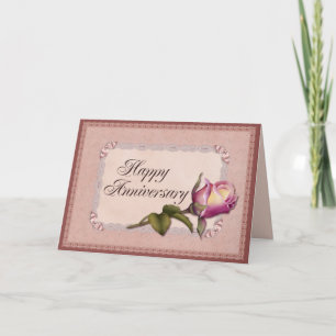 Cartão Elegant Lace Anniversary