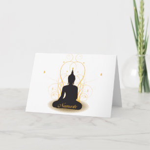 Cartão Elegant Namaste Buddha