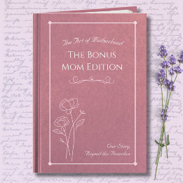 Cartão Elegant Pink Bonus Mom Storybook Mother’s Day