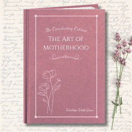 Cartão Elegant Pink Floral Storybook Mother’s Day Photo