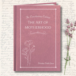 Cartão Elegant Pink Floral Storybook Mother’s Day Photo