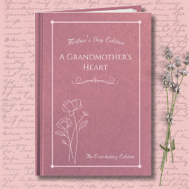 Cartão Elegant Pink Grandmother Mother’s Day Storybook