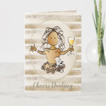 Cartão Elegant Shimmer Sparkle Birthday Card for Her<br><div class="desc">This elegant and glamorous card toasts the birthday gal and wishes her a FABulous day</div>