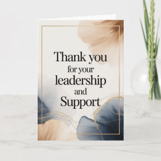 Cartão Elegant Thank You Card for Boss