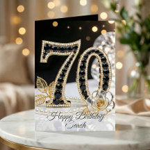 Elegante Aniversário de 70 anos em Pérola e Ônix P