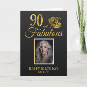 Cartão Elegante aos 90 e Fabulosas Raminhas Foto de Anive