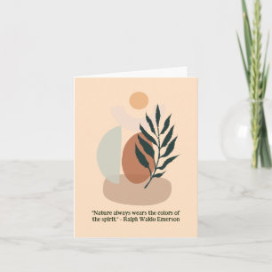 Cartão Elegante Boho Floral Aquarela Ocasional Especial