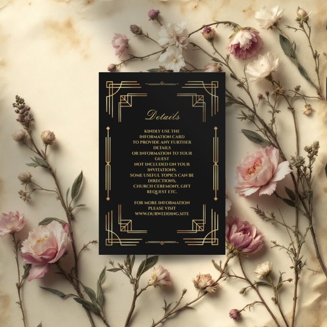 Cartão elegante de cerimônia de casamento do art d (Criador carregado)