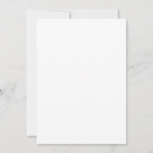 Cartão Elegante de Preto e Branco para Salvar a Da (Verso)