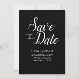 Cartão Elegante de Salvar a Data | Moderno Minimal