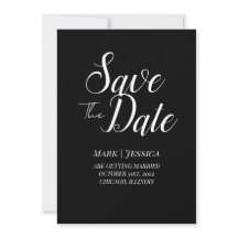 Cartão Elegante de Save The Date | Moderno Minimal