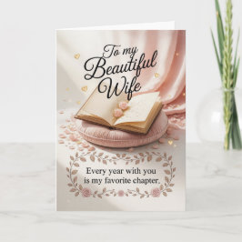 Cartão Elegante Design de aniversário para a esposa