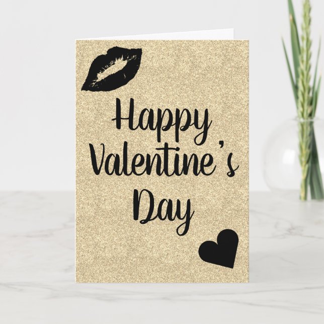 Cartão elegante e bonito do dia de São Valentim (Frente)