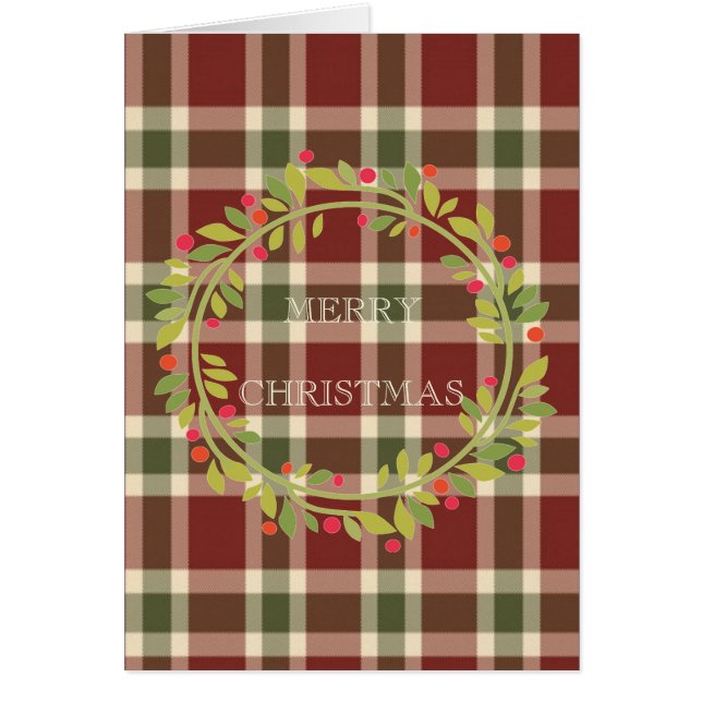 Cartão Elegante Feliz Natal (Frente)