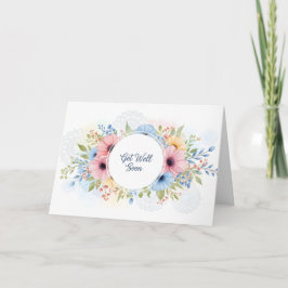 Cartão Elegante Floral em Aquarela Pastel "Tome Logo Melh