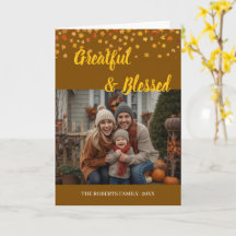 Elegante Letreiro Personalizado Ação de Graças car