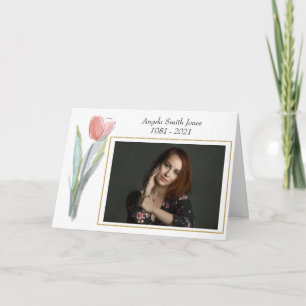 Cartão Elegante Obrigado Por Sua Simpatia