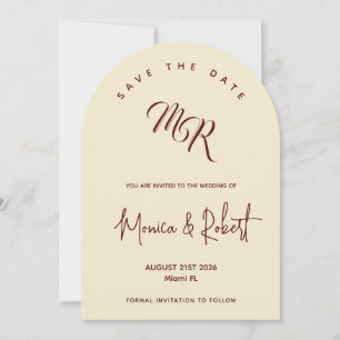 Cartão elegante para salvar a data