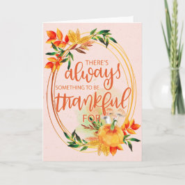 Cartão Elegante Pumpkins - Sempre Algo para agradecer