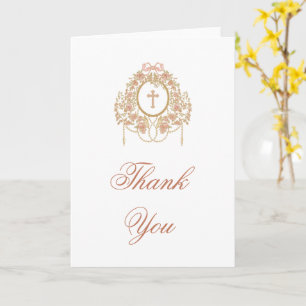 Cartão Elegante Quadro Santa Cruz Agradecimento Religioso