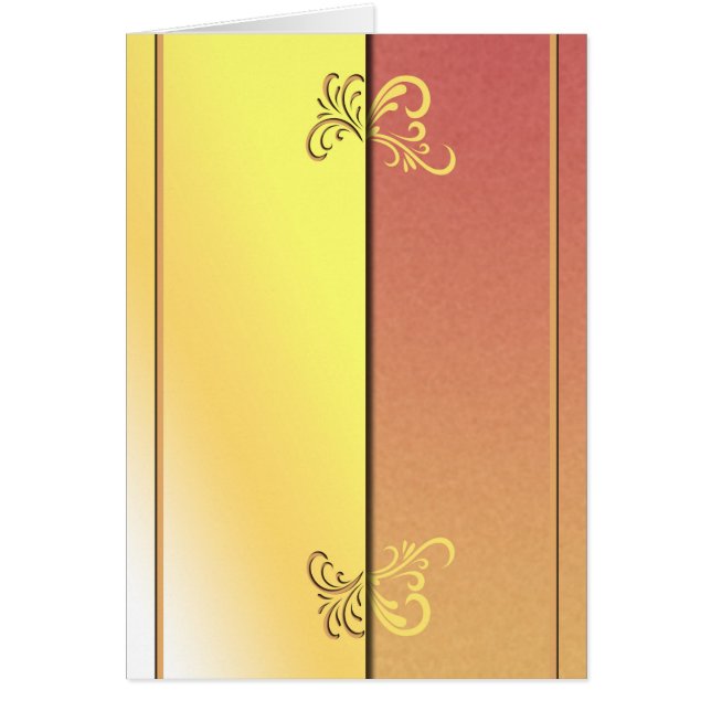 Cartão Elegante (retrato) (Frente)