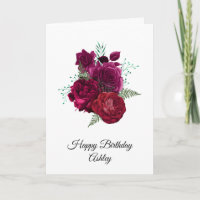 Elegante Rosa Floral Buquê Magenta Aniversário