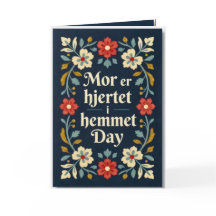Elegante Rosemaling Norueguesa do Dia das Mães