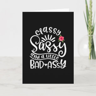 Cartão Elegante Sassy E Um Pouco Má Sassy Amigos