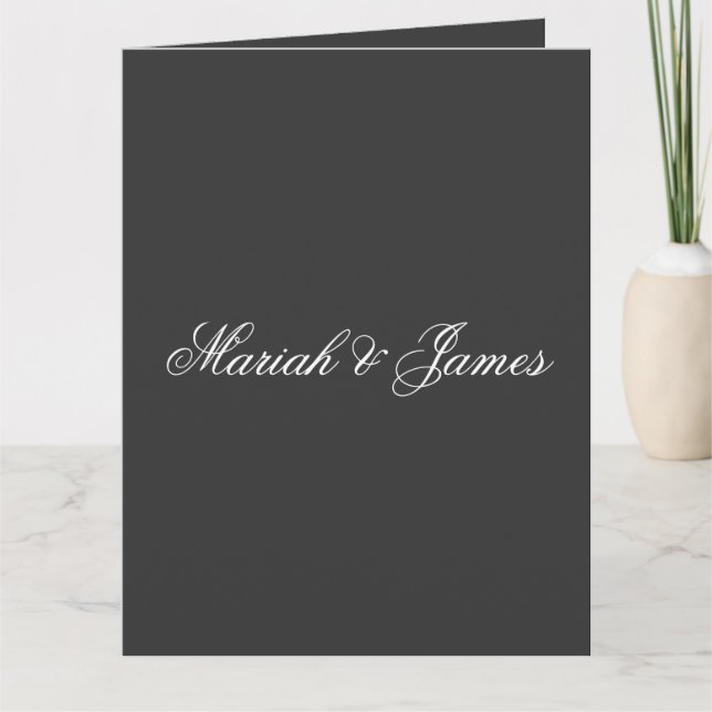 Cartão Elegante Simples Minimalista Moderno (Frente)