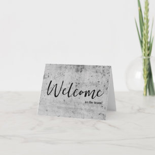 Cartão Elegante simples Personalizado Bem-vindo à equipe
