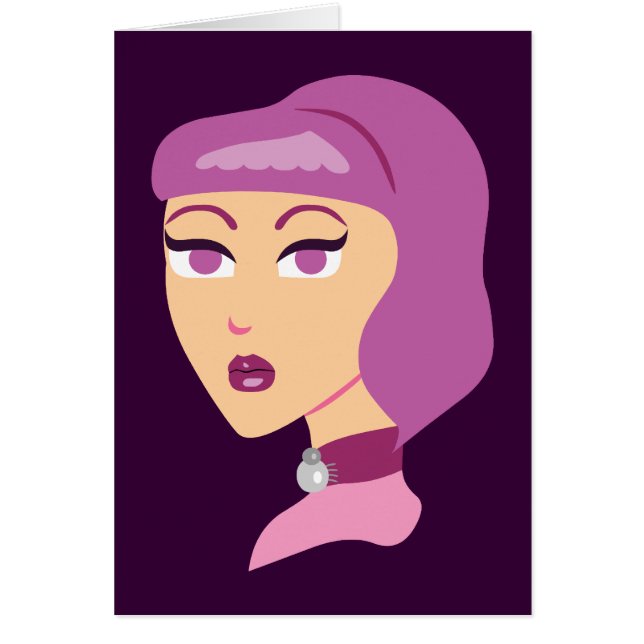 Cartão Elegante Spider Lady (Frente)