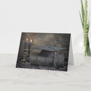 Cartão Elegante Vintage Editável Para Graduado Formatura