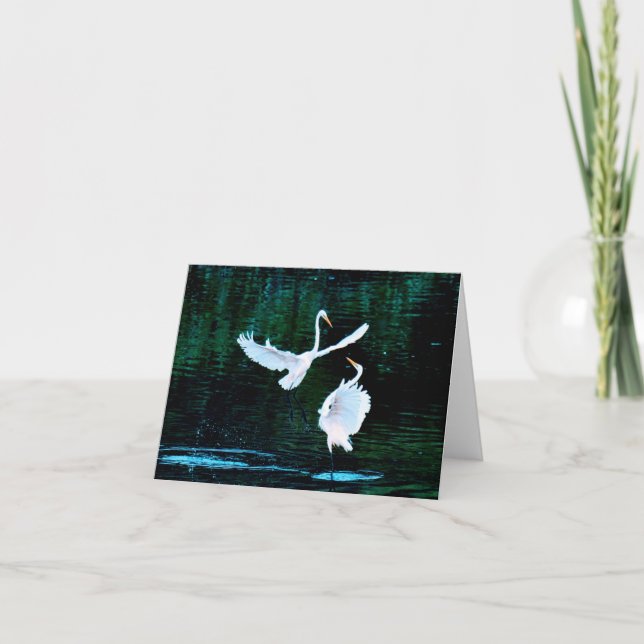 Cartão Elegantes Em Dança (Frente)