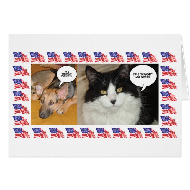 Cartão Eleição Da Política Animal 2016 (Frente Horizontal)