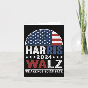 Cartão Eleição de Camisa Waltz 2024 Kamala Haris Tim Walt