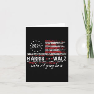 Cartão Eleição de Kamala 2024 We&#';não está indo