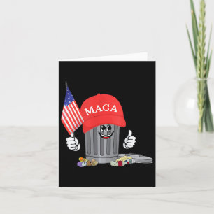 Cartão Eleição Trump 2024 Orgulhoso de Ser Voto de Lixo T