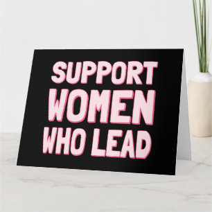 Cartão Eleições Feministas - Apoie Mulheres que Lideram I