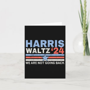 Cartão Eleições Harris Waltz 2024 Kamala Harris Tim Walt