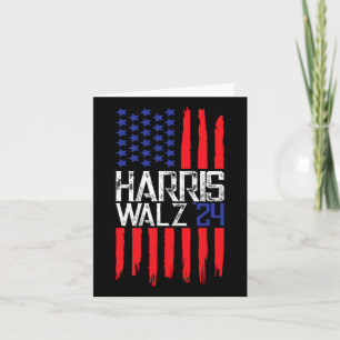 Cartão Eleita Kamala Harris & Tim Walz 2024 American