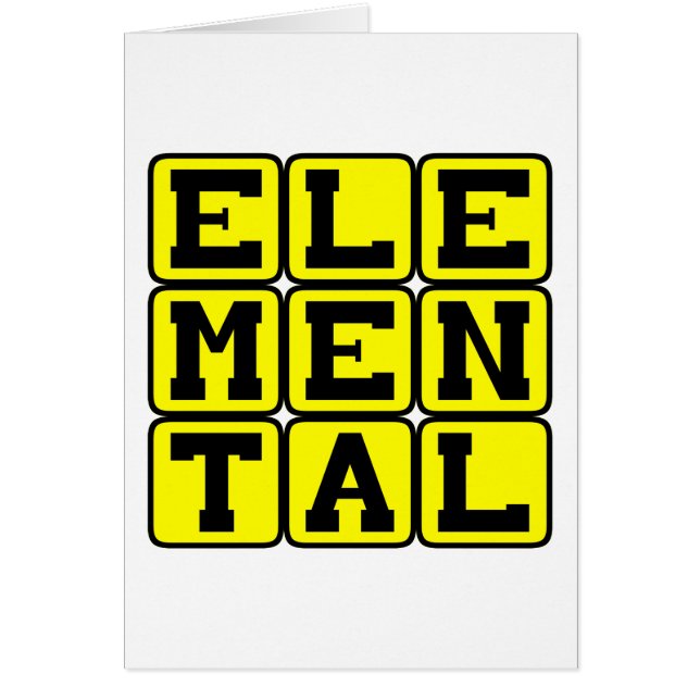 Cartão Elementar, mítico sendo (Frente)