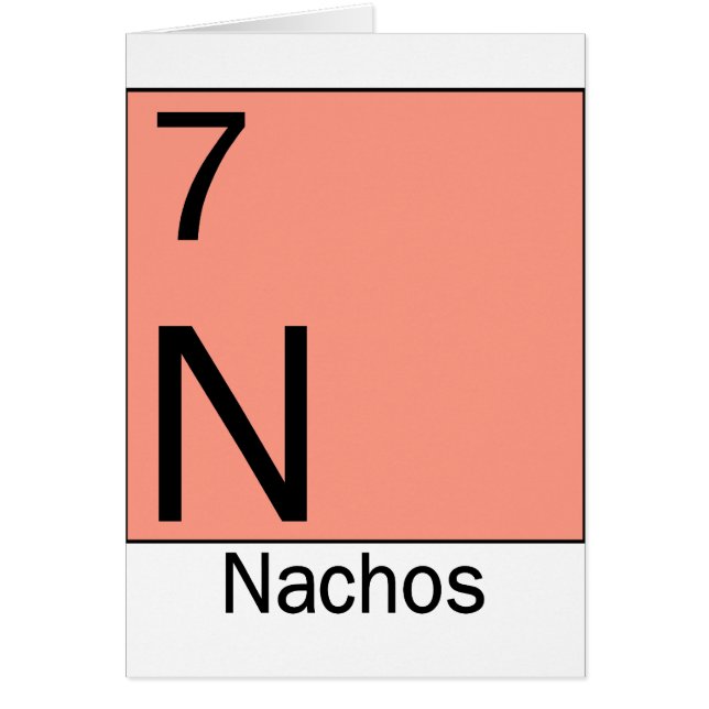 Cartão Elemento 7: Nachos (Frente)