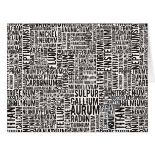 Cartão Elementos Químicos