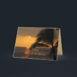 Cartão Elena Hawaiian Happy Birthday Tropical Sunset<br><div class="desc">A beautiful tropical sunset! You can change the text and name to personalize this card.</div>