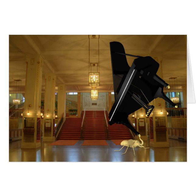 Cartão Eleph-Ant poderoso (Frente Horizontal)