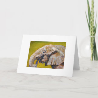 Cartão Elephant fine art greeting card