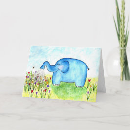 Cartão elephant greeting card